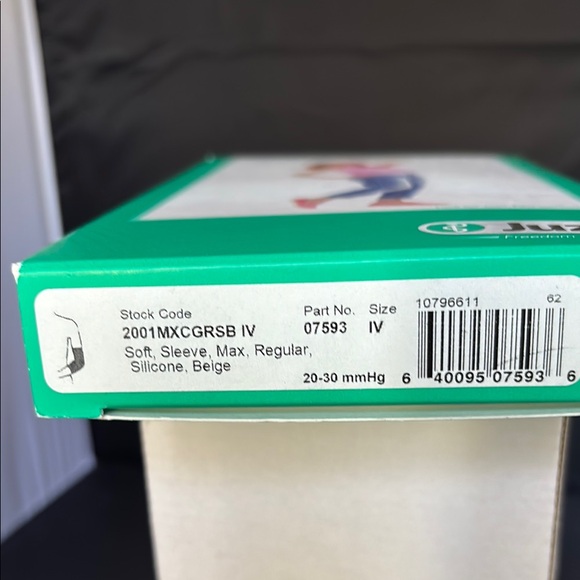 Juzo Arm Sleeve 20-30mmHg 2001mx size IV regular, beige with silicone, new - Picture 3 of 5